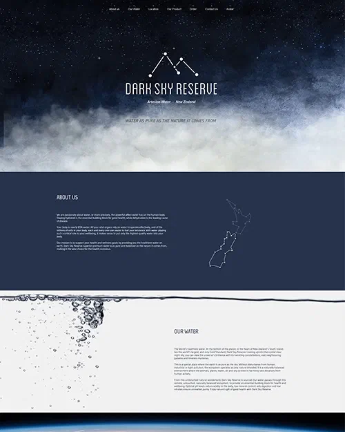 Prikaz web stranice Dark sky reserve