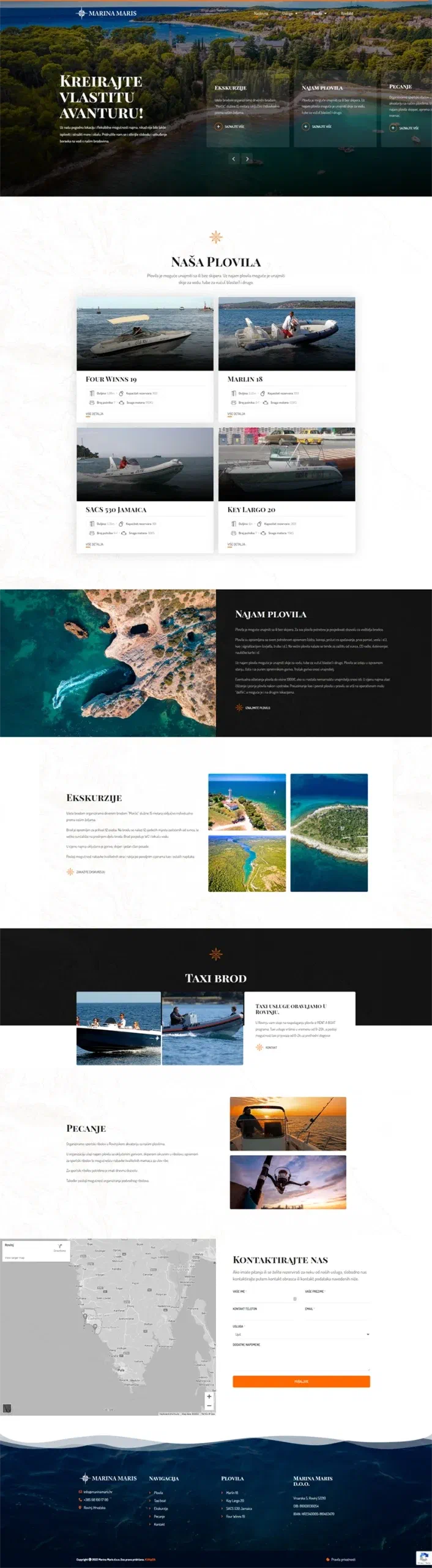 Prikaz web stranice Marinamaris