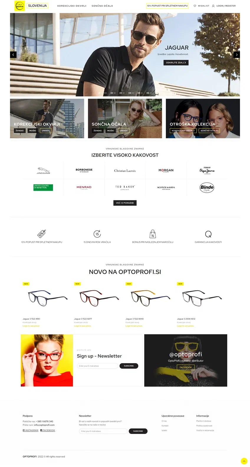 Prikaz web stranice Optoprofi