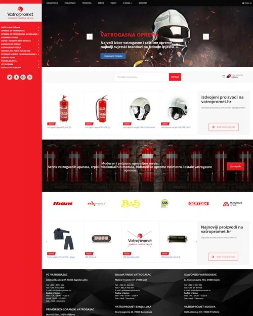 Prikaz web stranice Vatropromet d.o.o