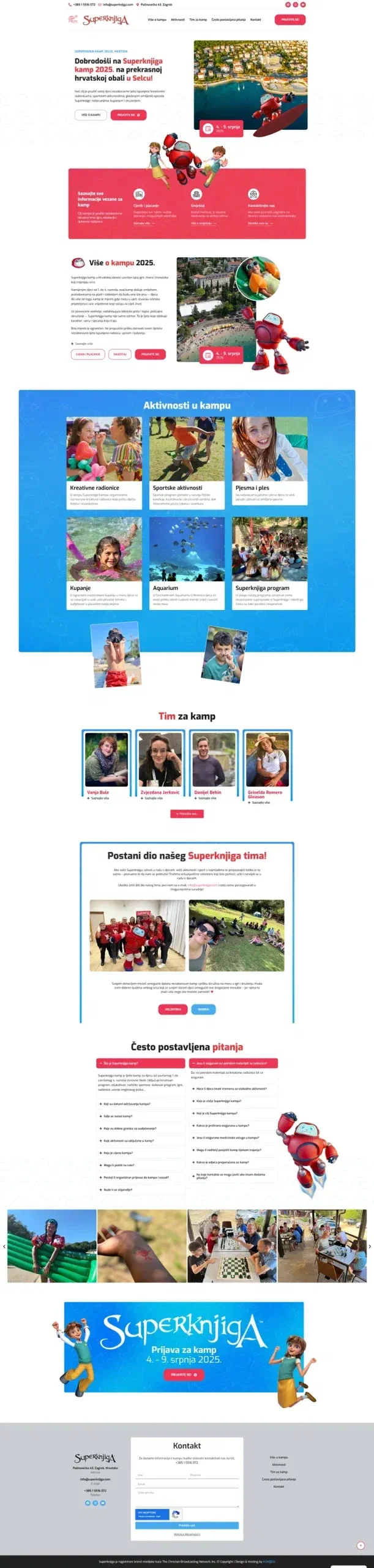 Prikaz web stranice Superknjiga kamp