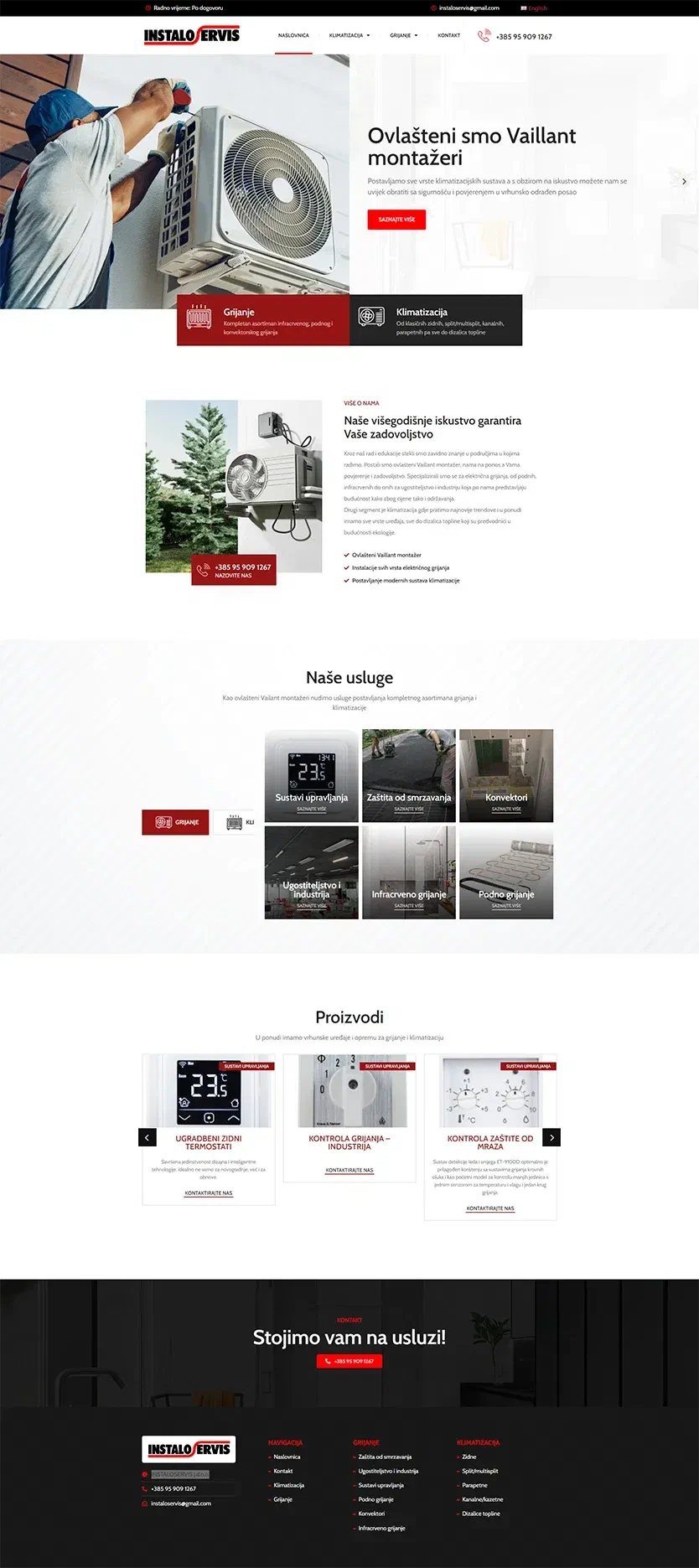 Prikaz web stranice INSTALOSERVIS j.d.o.o.