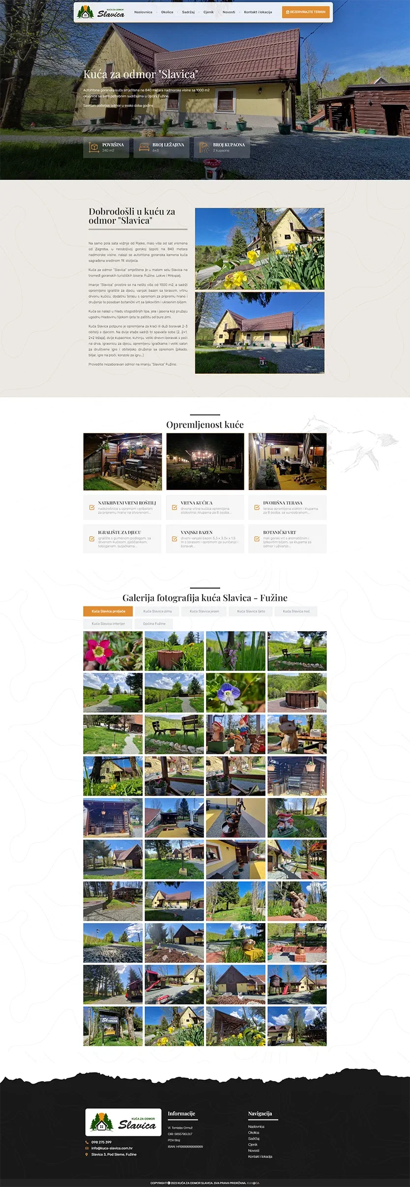 Prikaz web stranice KUĆA SLAVICA
