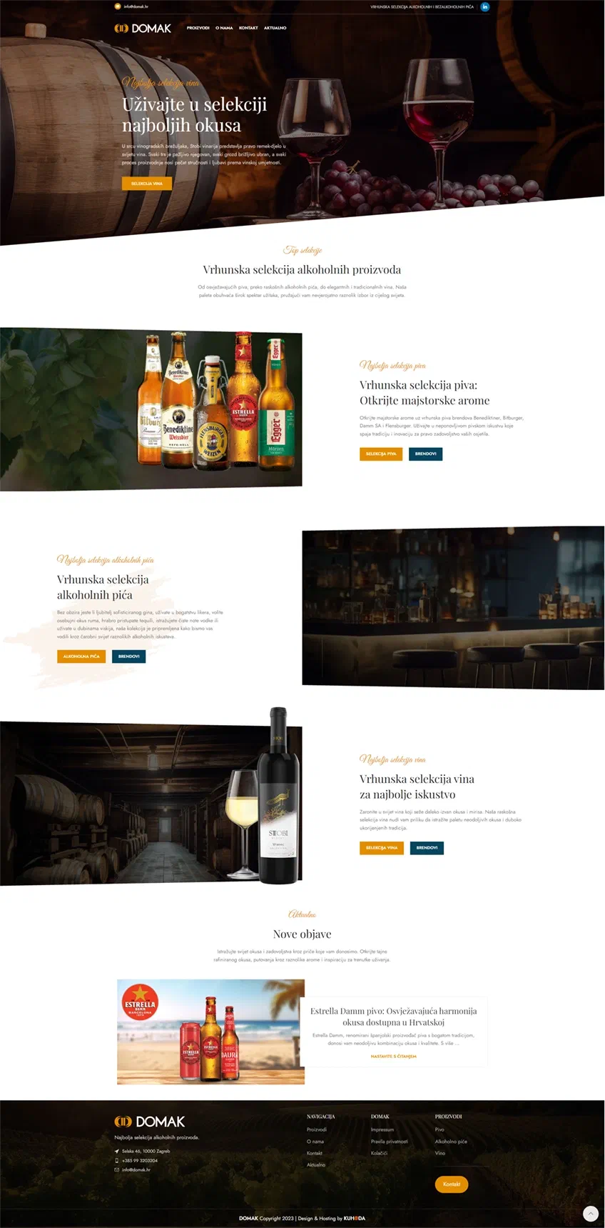Prikaz web stranice Domak d.o.o.