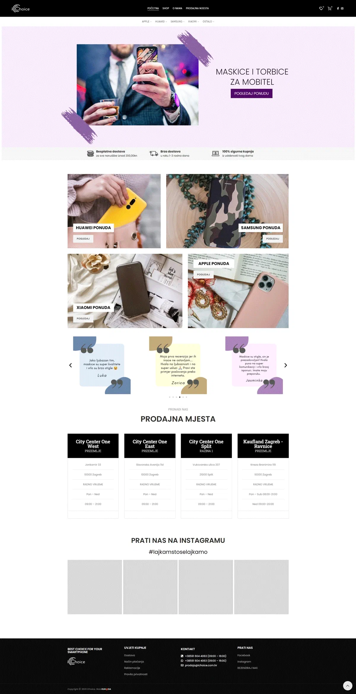 Prikaz web stranice I Choice