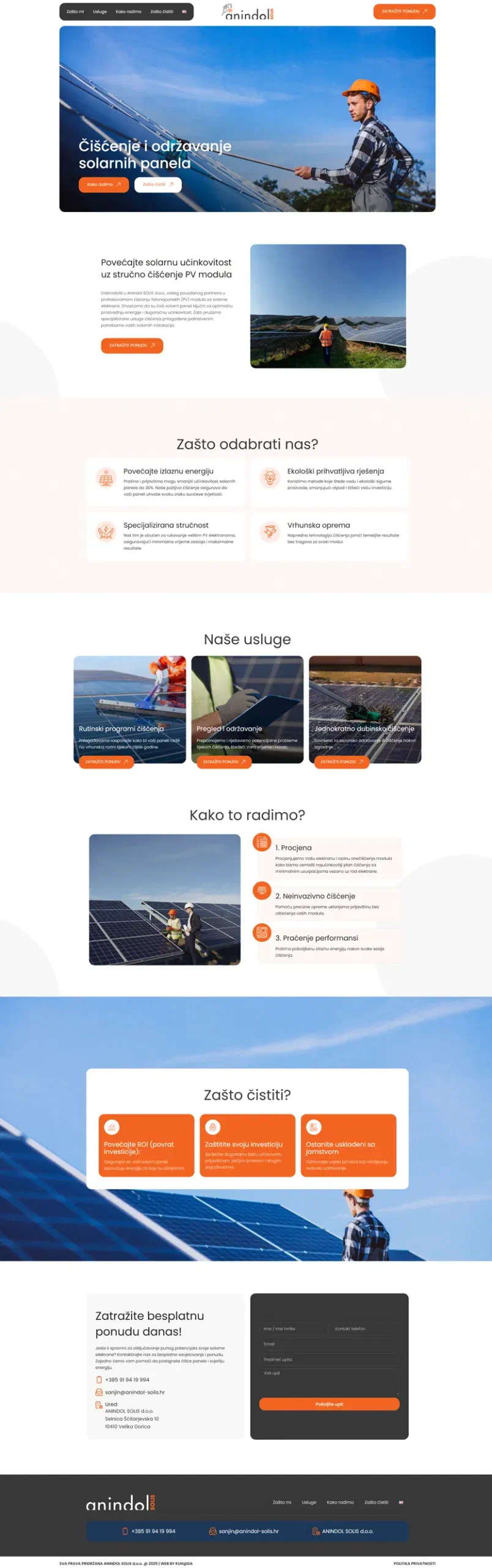 Prikaz web stranice ANINDOL SOLIS d.o.o.