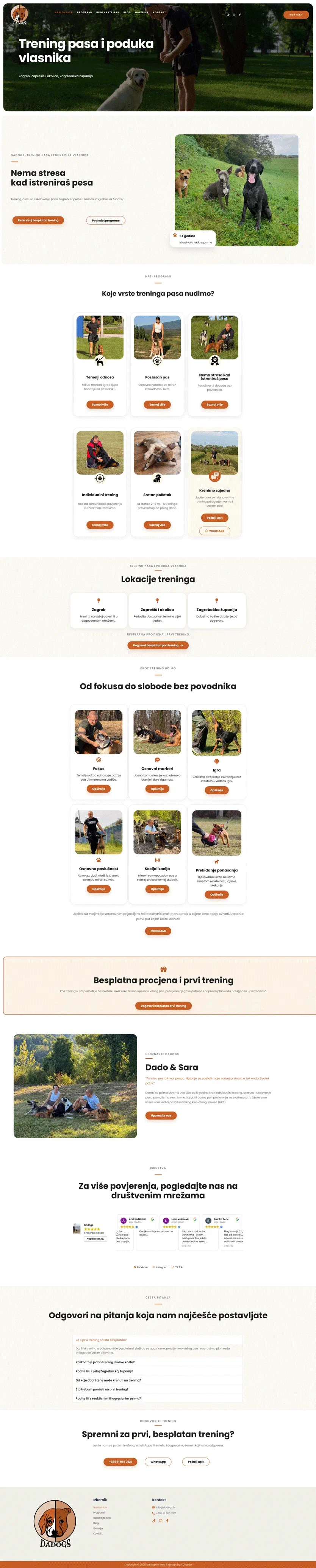 Prikaz web stranice DaDogs