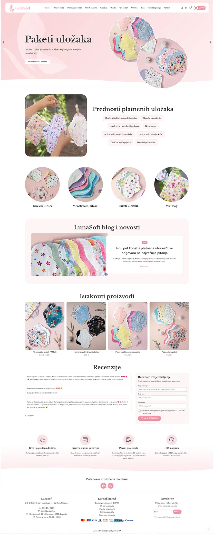 Prikaz web stranice Luna Soft