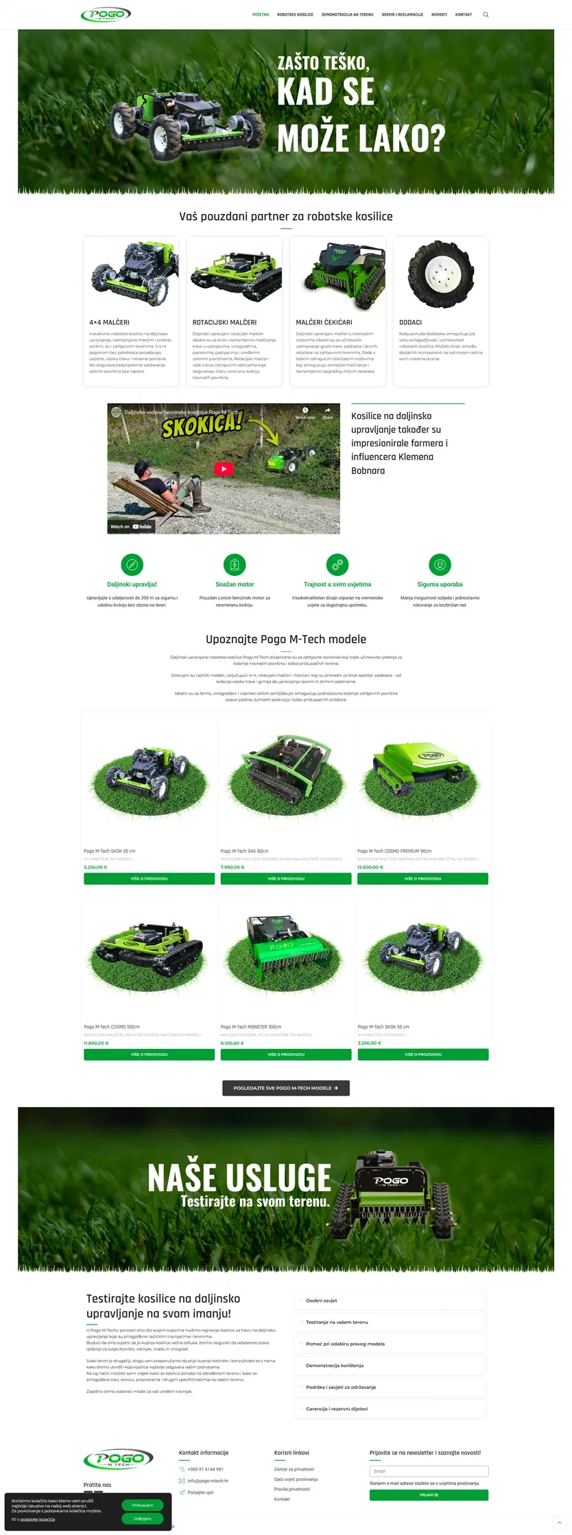 Prikaz web stranice Pogo M-Tech