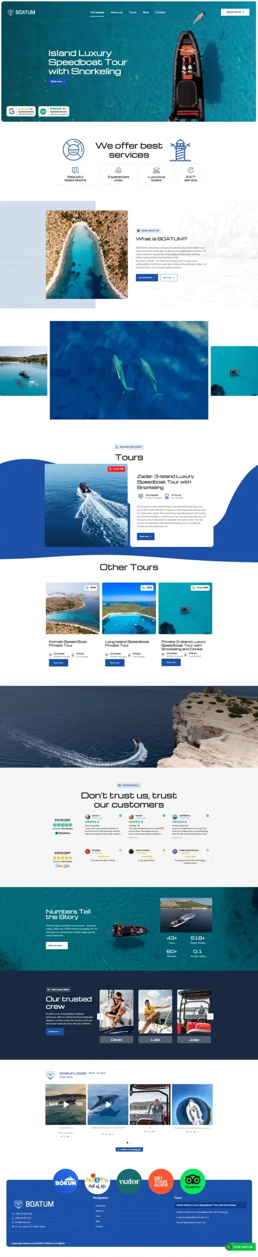 Prikaz web stranice Boatum
