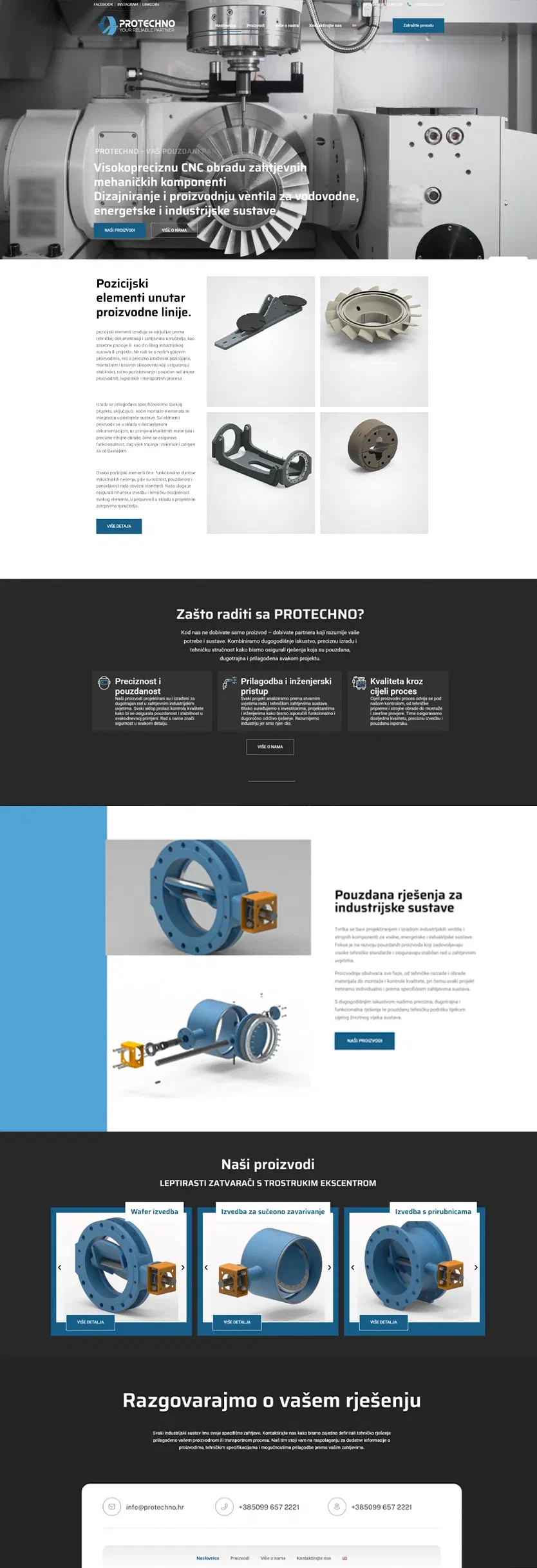 Prikaz web stranice Protechno d.o.o.