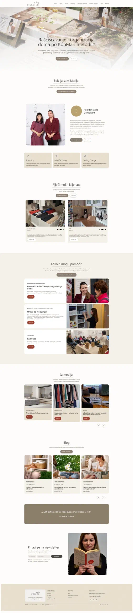 Prikaz web stranice Sreća na kvadrat
