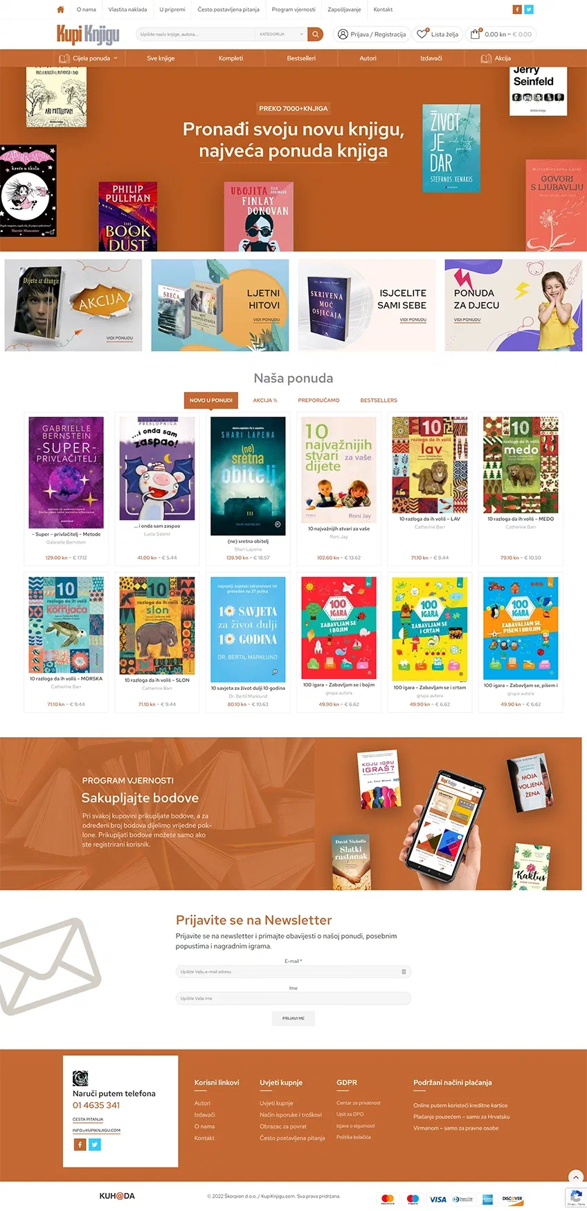 Prikaz web stranice Kupi Knjigu online shop
