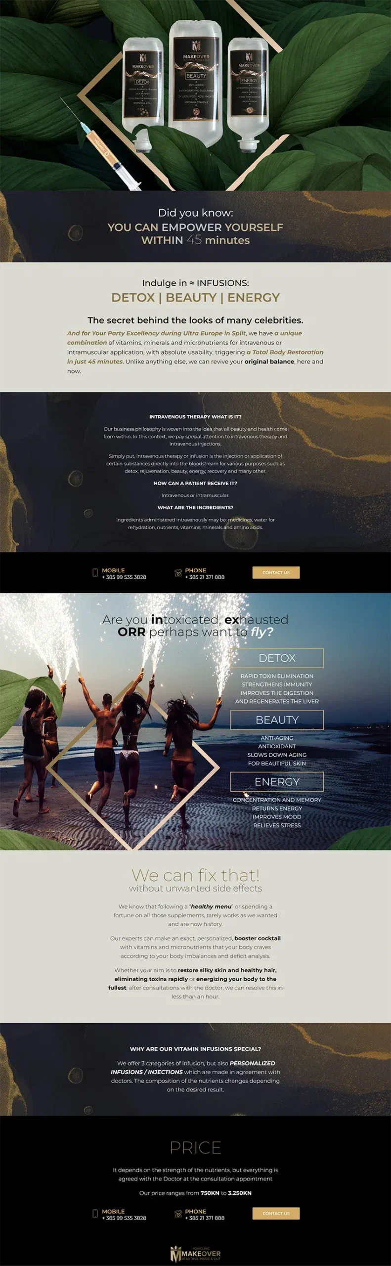 Prikaz web stranice Poliklinika Makeover