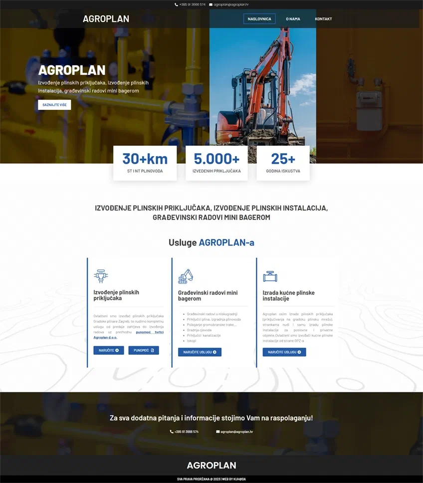 Prikaz web stranice Agroplan d.o.o.