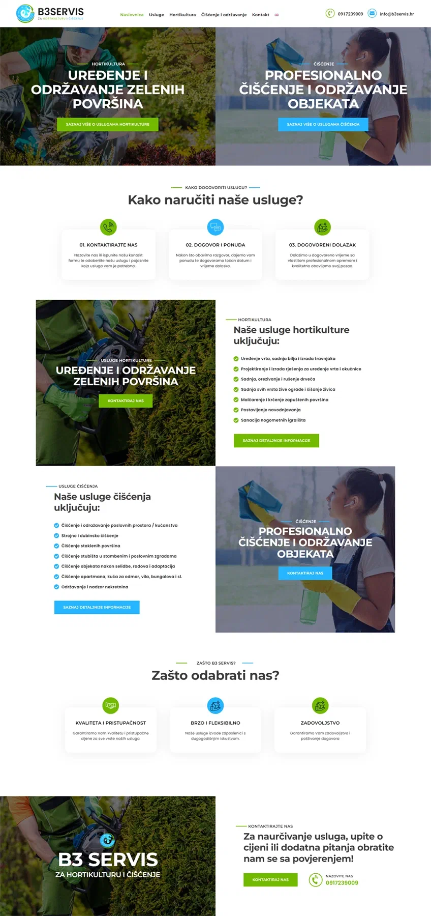 Prikaz web stranice B3 SERVIS