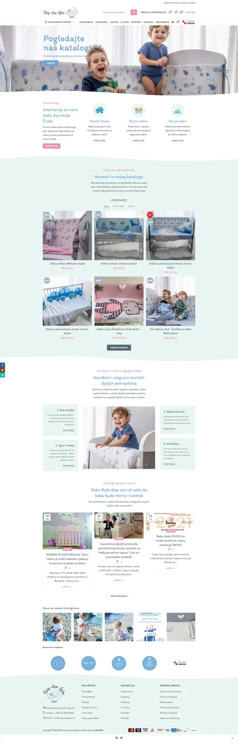 Prikaz web stranice Baby sleep igloo