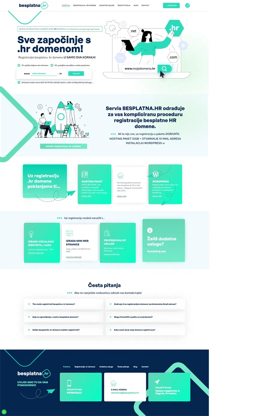 Prikaz web stranice Besplatna