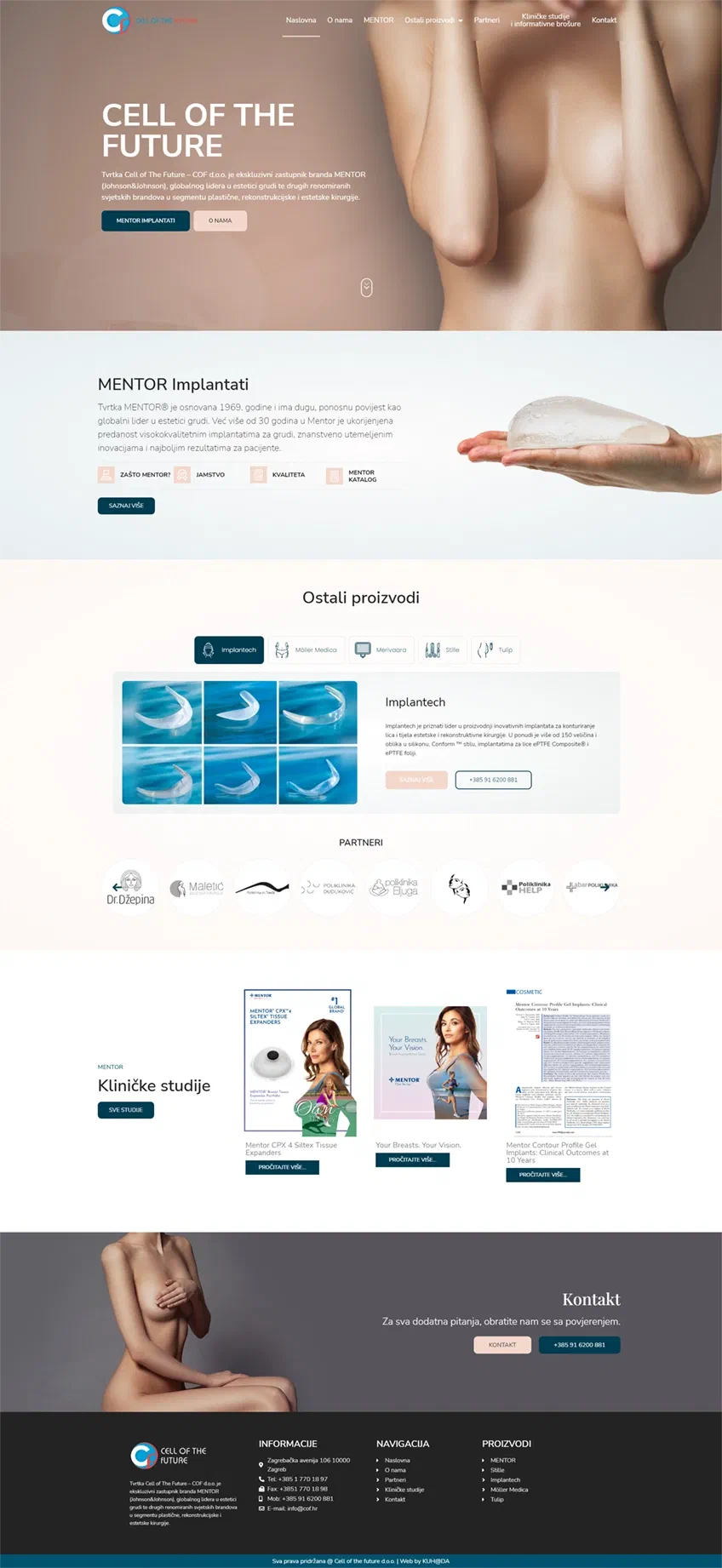 Prikaz web stranice Cell of The Future