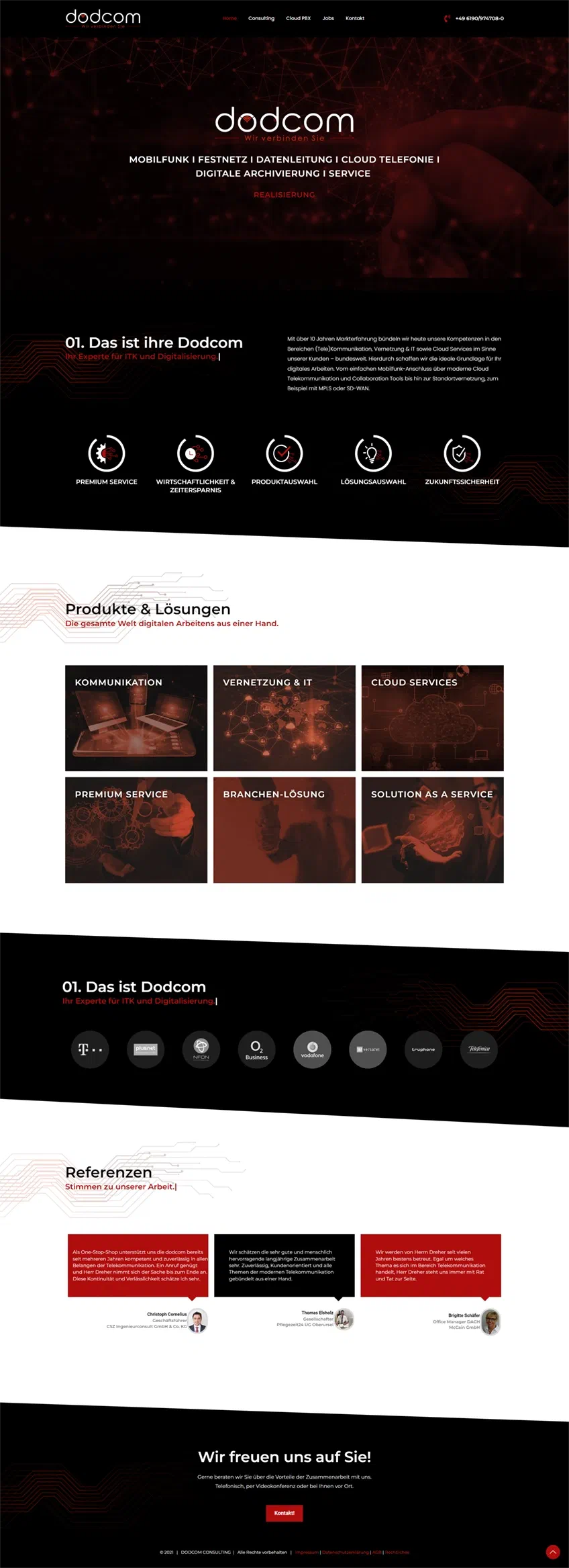 Prikaz web stranice Dodcom Consulting