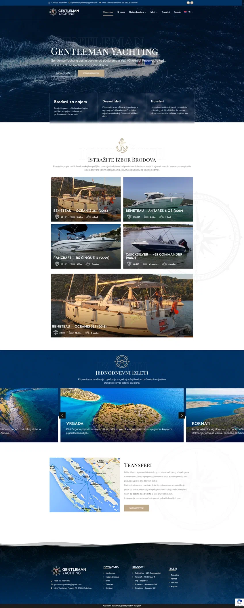 Prikaz web stranice Gentleman-yachting