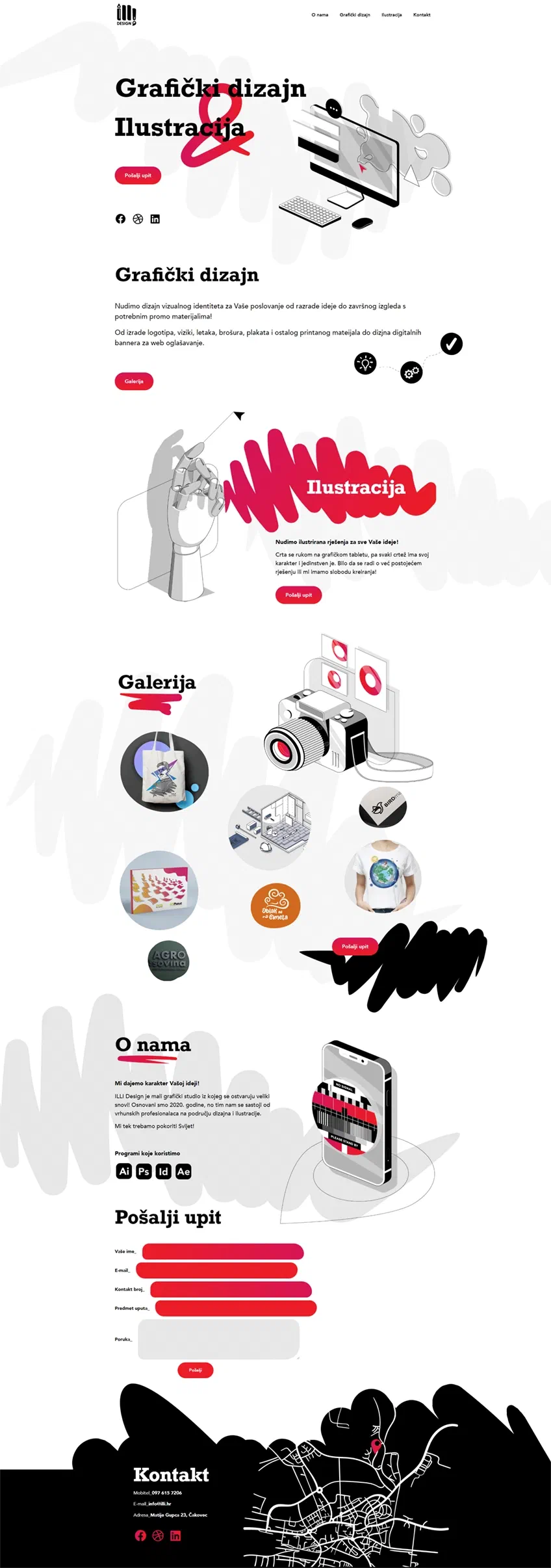 Prikaz web stranice ILLI Design