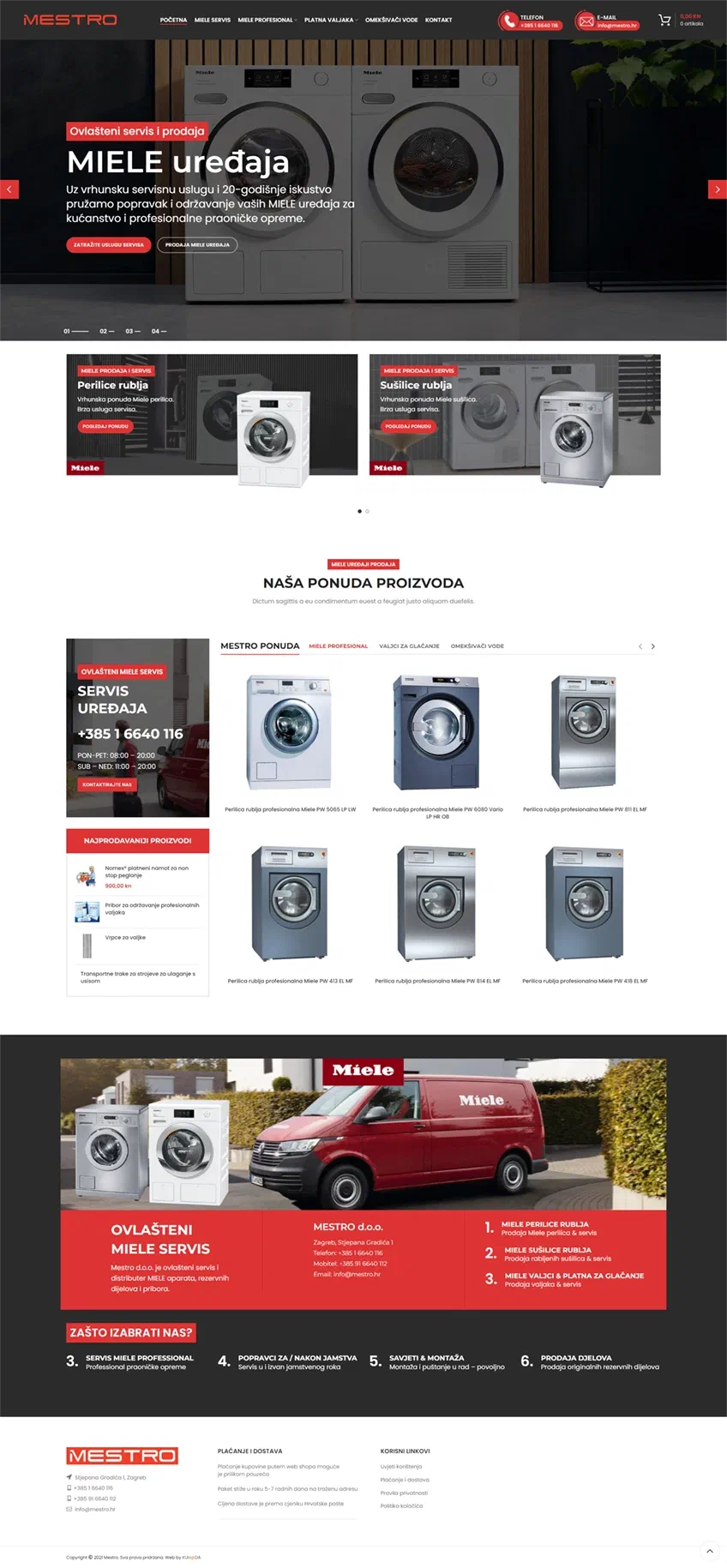 Prikaz web stranice Mestro d.o.o.