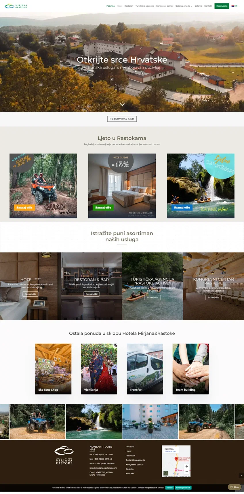 Prikaz web stranice T.U.O. “Mirjana & Rastoke