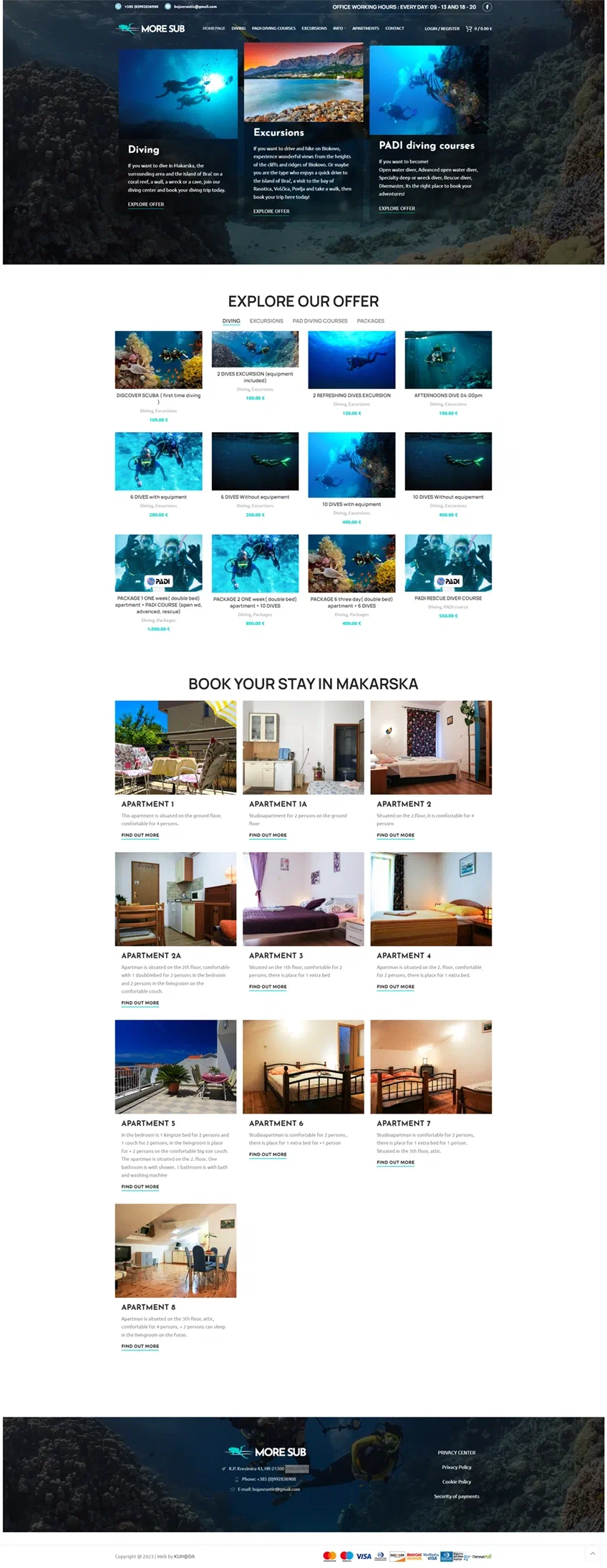 Prikaz web stranice More Sub