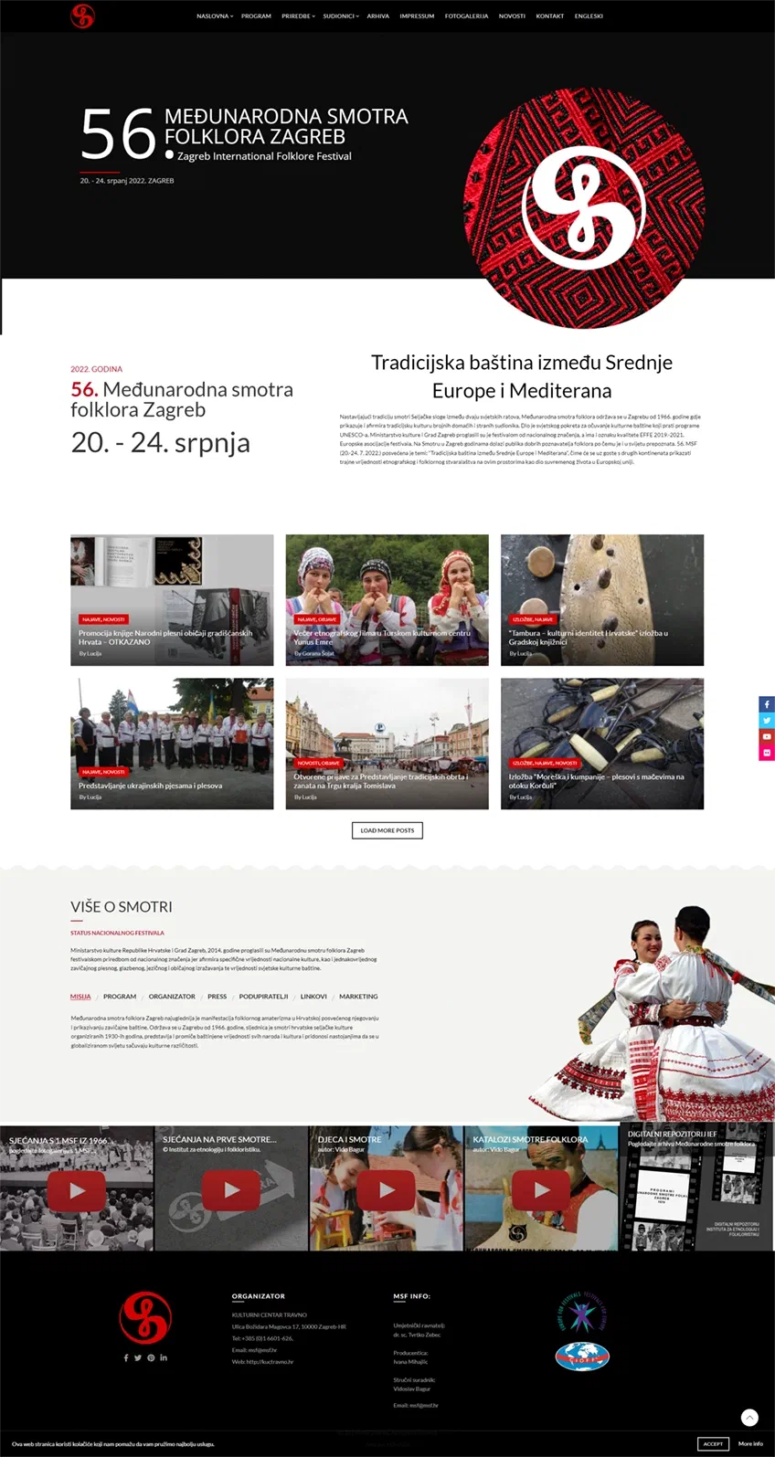 Prikaz web stranice MEĐUNARODNA SMOTRA FOLKLORA