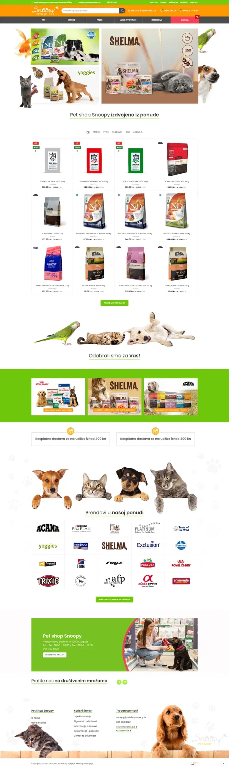 Prikaz web stranice Petshopsnoopy