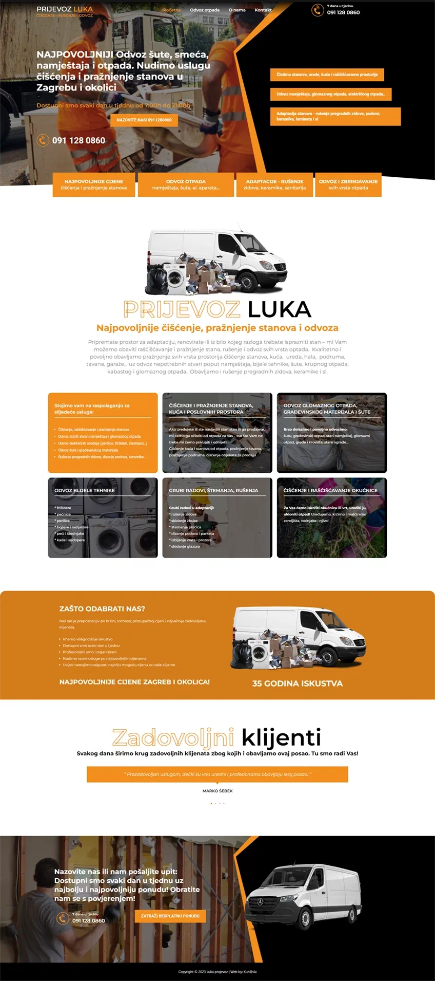 Prikaz web stranice PRIJEVOZ LUKA