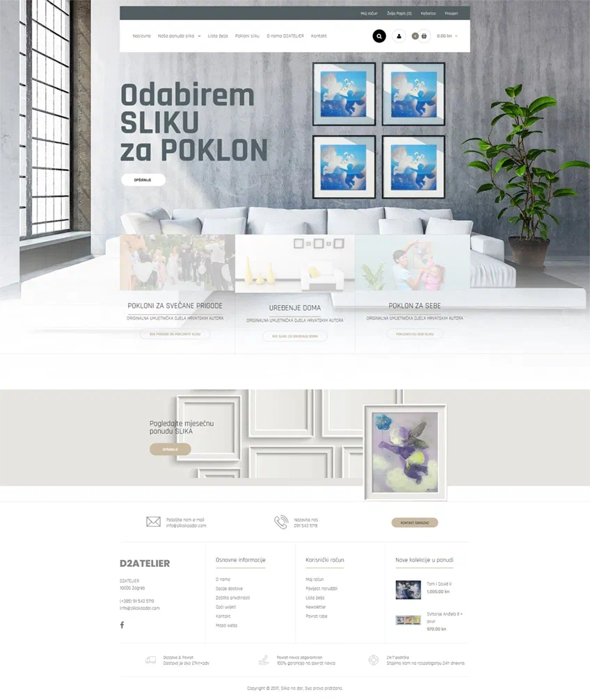 Prikaz web stranice PAINTING LIKE GIFT