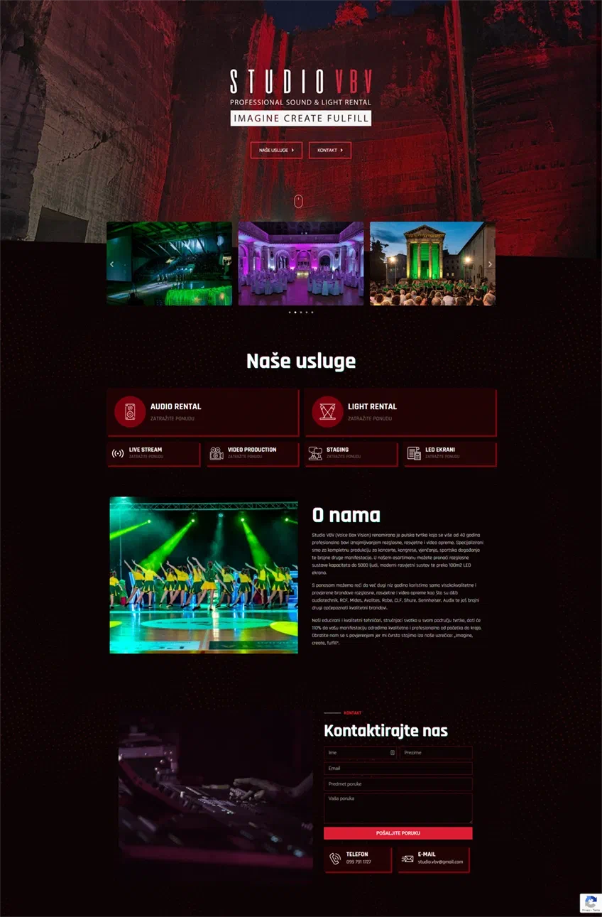 Prikaz web stranice Studiovbv