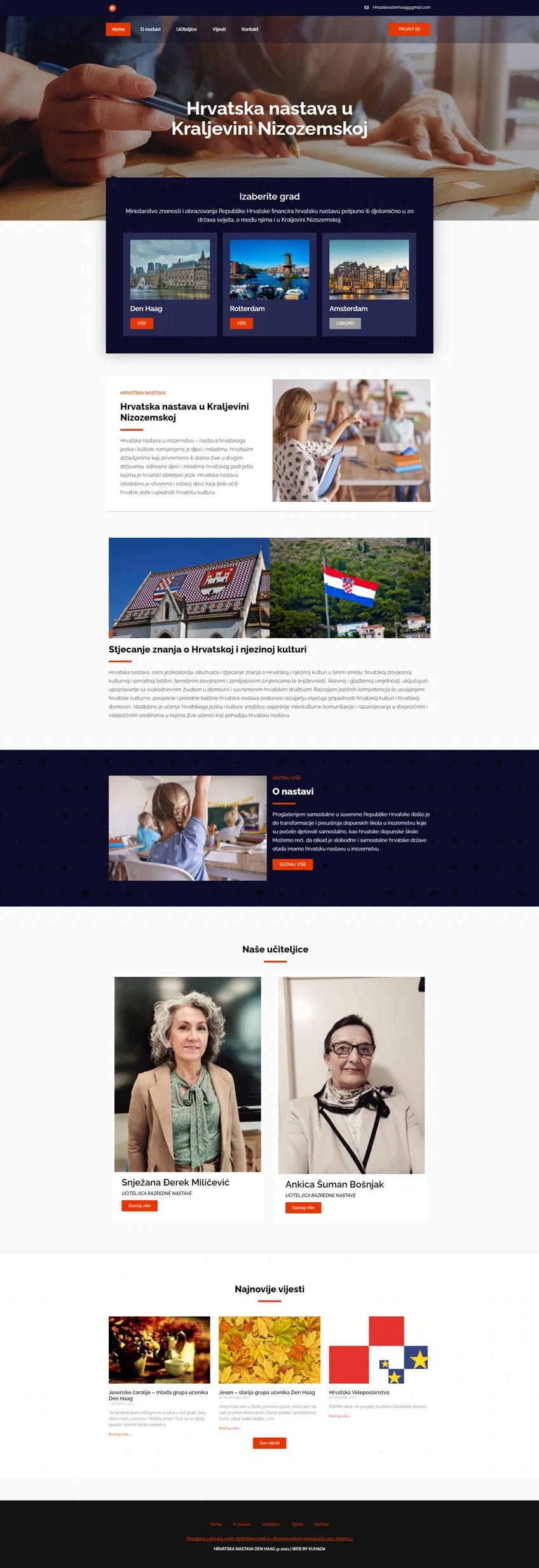 Prikaz web stranice HrvatskanastavaNL