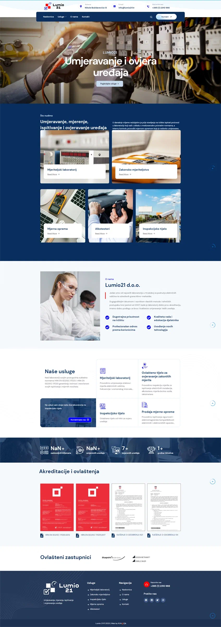 Prikaz web stranice Lumio21 d.o.o.