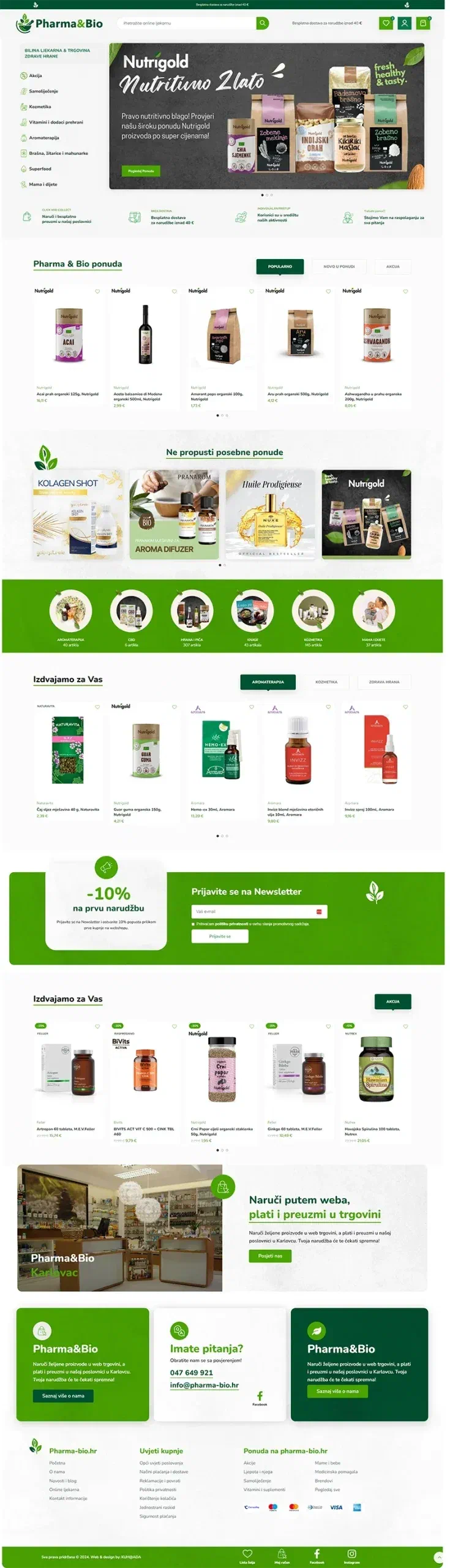 Prikaz web stranice PHARMA BIO