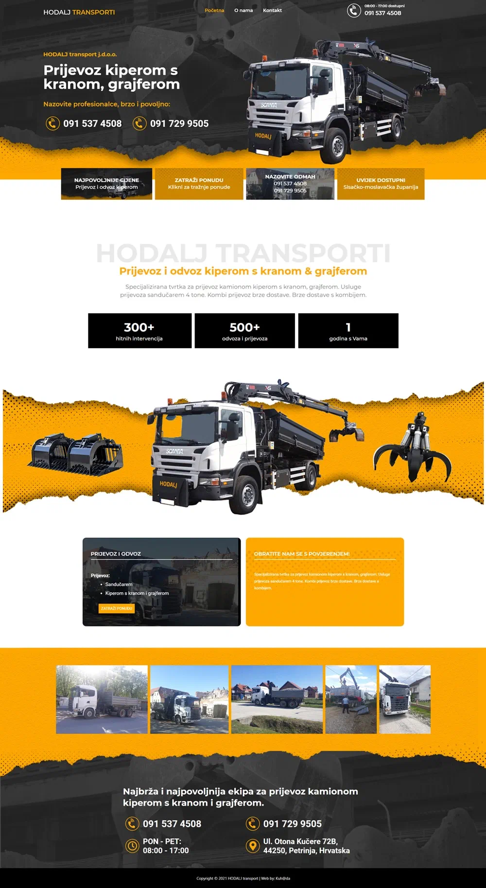 Prikaz web stranice TRANSPORTI
