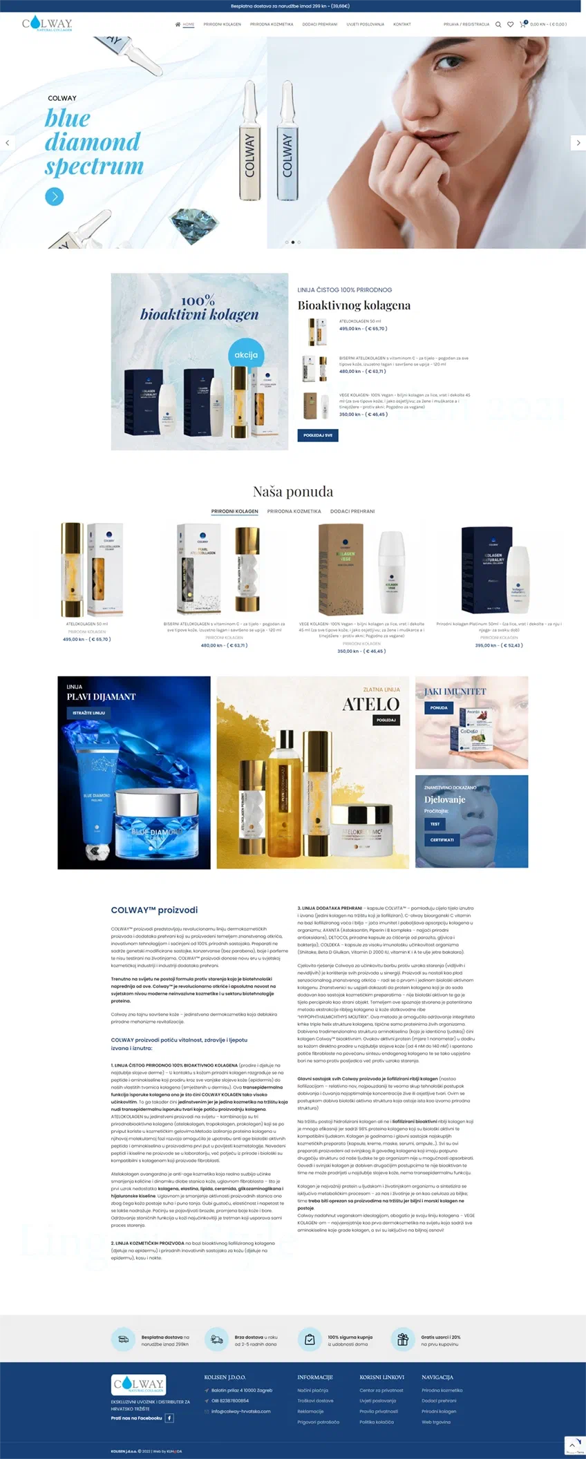 Prikaz web stranice Colway-hrvatska