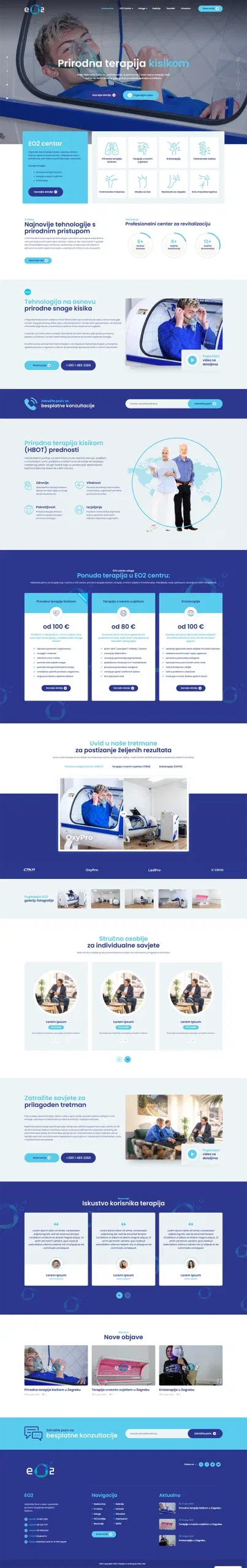 Prikaz web stranice EO2 STUDIO
