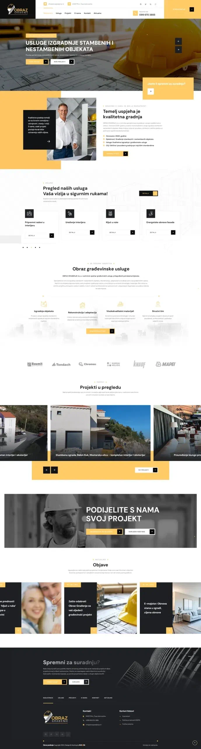 Prikaz web stranice Obraz Građenje