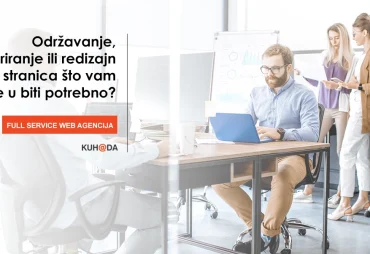 Odrzavanje azuriranje ili redizajn web stranica sto vam je u biti potrebno