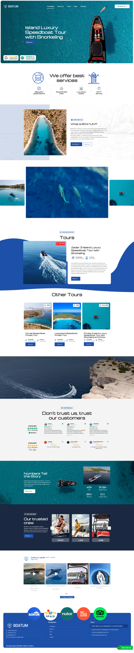 kuhada reference porfolio boat tour zadar