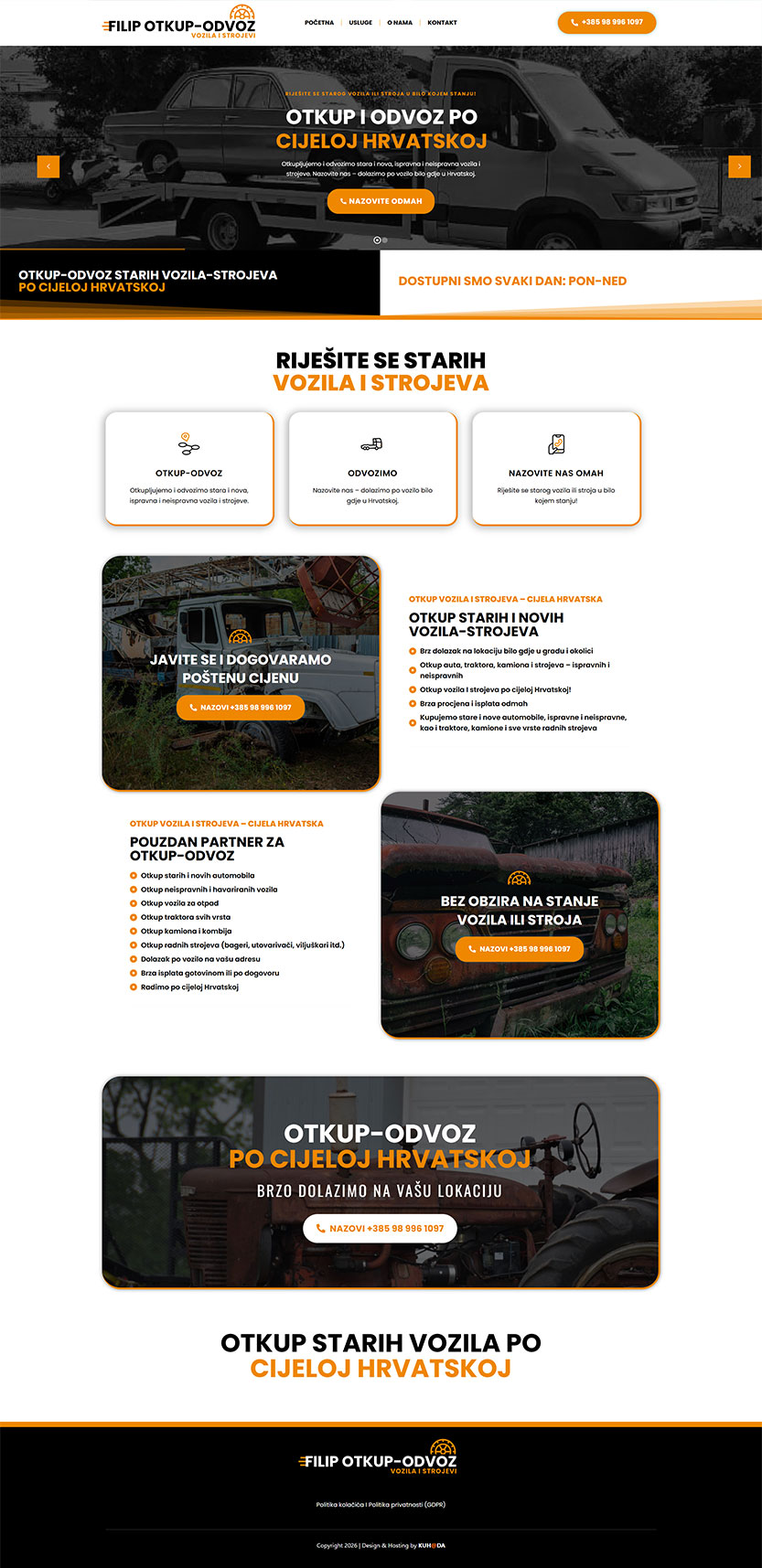 kuhada reference porfolio odvoz prevoz filip